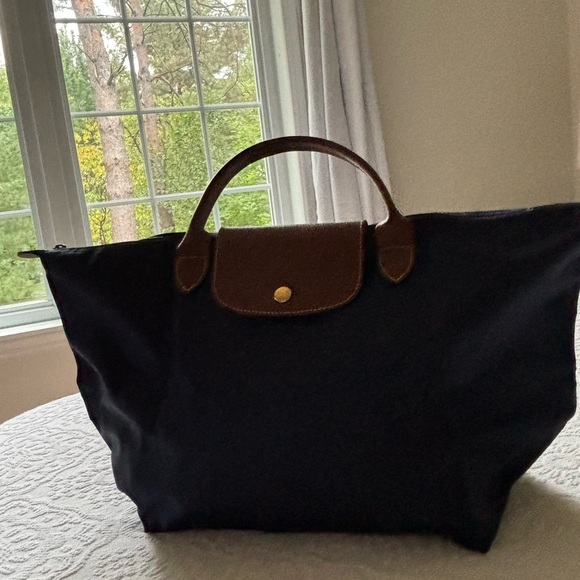Longchamp Le Pliage Original Handbag Medium (navy) - Picture 1 of 5